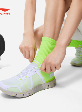 李宁综训鞋女春季跑训系列透气防滑低帮多功能健身鞋AFVT004--B品