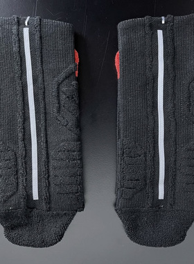 李宁运动袜冬季男袜篮球系列舒适透气中长袜AWLT135-(3双装)