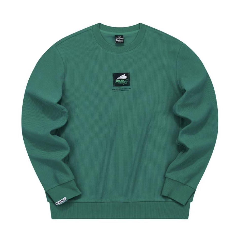 361度综训男装运动上衣春季时尚圆领男子套头卫衣552319809S