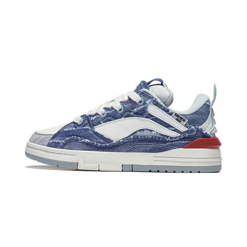 李宁经典休闲鞋女惟吾Gloden滑板系列潮流低帮休闲鞋AECS074 B品