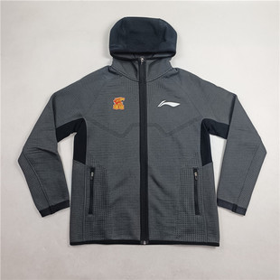 李宁卫衣男CBA专业篮球系列时尚 连帽卫衣AWDTD45 透气常规休闲开衫