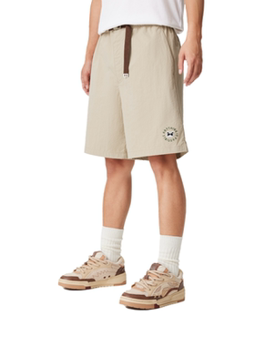 李宁男士2024秋季款潮流系列速干宽松透气运动短裤AKSU939-B品