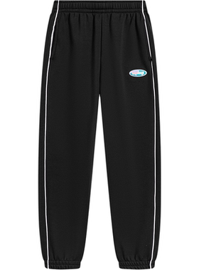 李宁女大童运动裤休闲舒适束脚加绒保暖宽松棉质卫裤YKLT306-B品