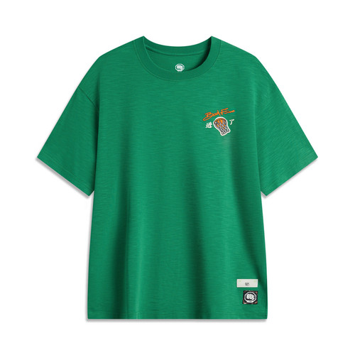 LI-NING/李宁男子反伍场下运动休闲短袖T恤AHSU577-B品