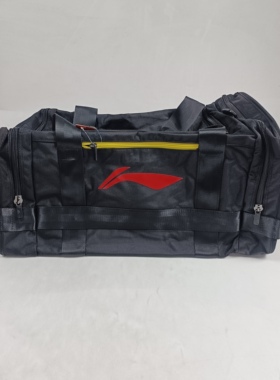 李宁单肩背包斜跨男旅行包篮球训练运动包桶包大容量拎包ABLM104