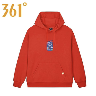 361°卫衣春女款综训系列舒适透气简约常规连帽套头卫衣562314808