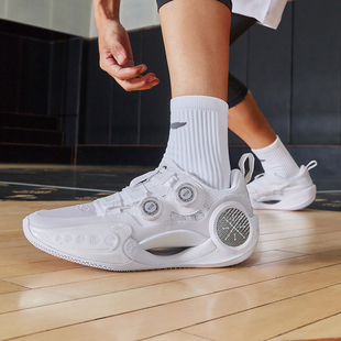 李宁男韦德之道9 Low轻量低帮缓震回弹创新概念实战篮球鞋ABES005