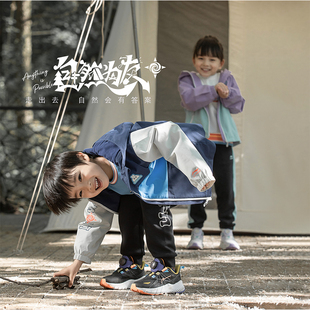 女小童舒适百搭休闲户外运动风衣YFDT172 李宁童装 B品 NING