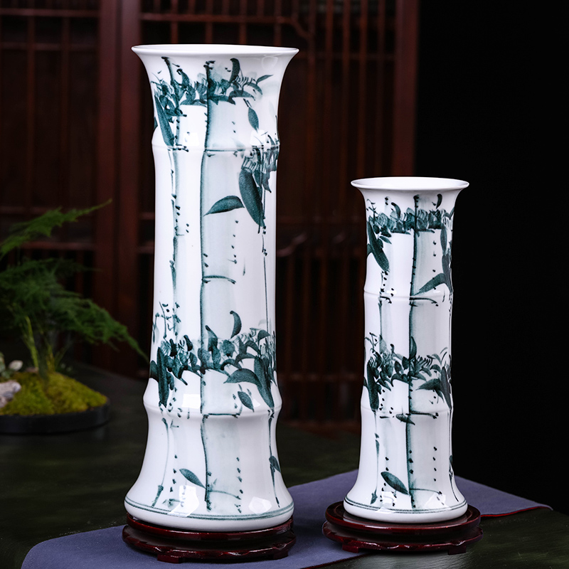 景德镇富贵竹落地高直水养培花瓶