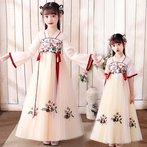 汉服亲子装母女装连衣裙春夏季女童中国风古风装公主裙女孩襦裙子
