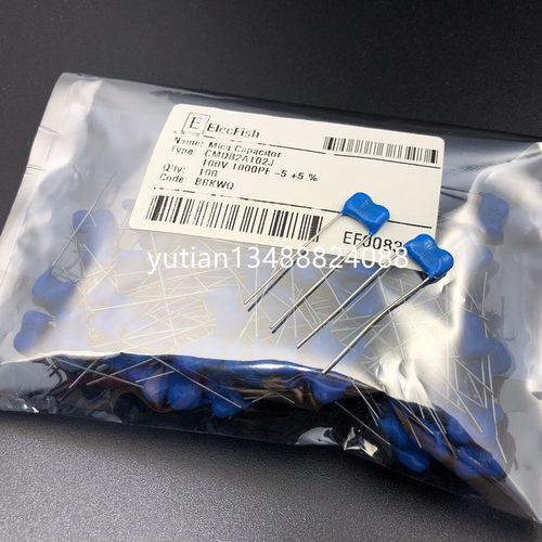 ELECFISH精密银云母电容 100V-1000PF CMDB 2A 102J 1000P