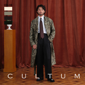 家居服睡衣男 CULTUM复古睡袍浴袍晨礼袍吸烟装 佩斯利腰果花纹