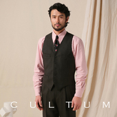 CULTUM 1930s复古加厚精纺全羊毛骑兵呢西服马甲男士 休闲商务马夹