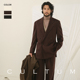 男双排人字纹西装 CULTUM秋冬加厚西服套装 男女同款 精纺羊毛