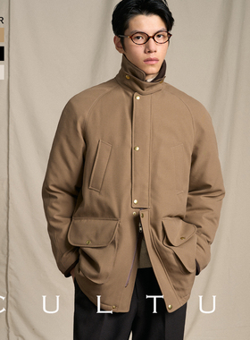 【90白鸭绒 抗风保暖】CULTUM冬季新款中长款羽绒服男N3B夹克外套