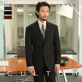 男 S澳毛70%斜纹戗驳领商务西服套装 绅士盔甲半麻衬 CULTUM110