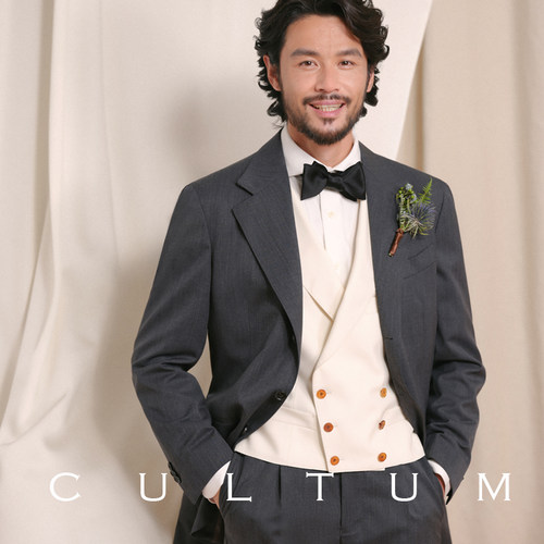 高品质羊毛精纺婚礼西服套装