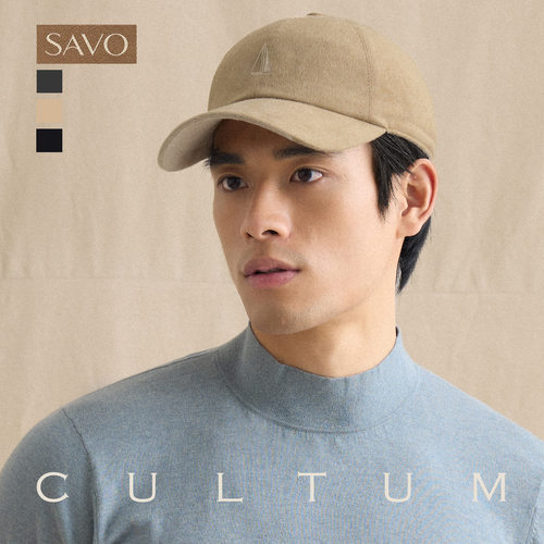 SAVO保暖羊毛秋冬透气棒球帽男