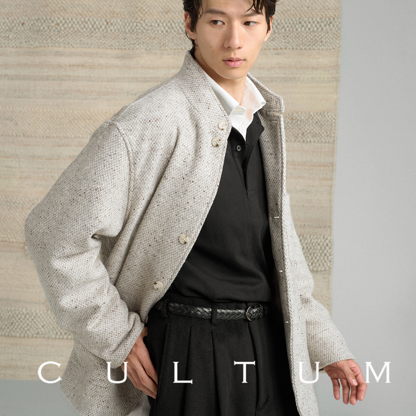 CULTUM秋冬经典立领伯爵夹克外套