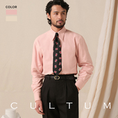 男长袖 CULTUM 1930s复古纯棉磨毛加厚牛津纺长尖领衬衫 休闲衬衣