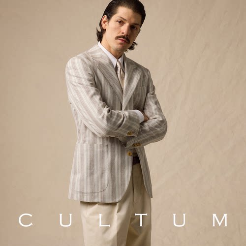 CULTUM100%亚麻春夏西服外套