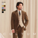 男单排扣休闲西装 复古百搭西服套装 纯棉灯芯绒 CULTUM秋冬意式