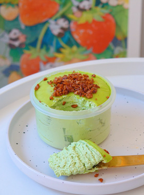 【悠悠小食光】开心果千层蛋糕 纯动物奶油 正荣果酱 甜品下午茶