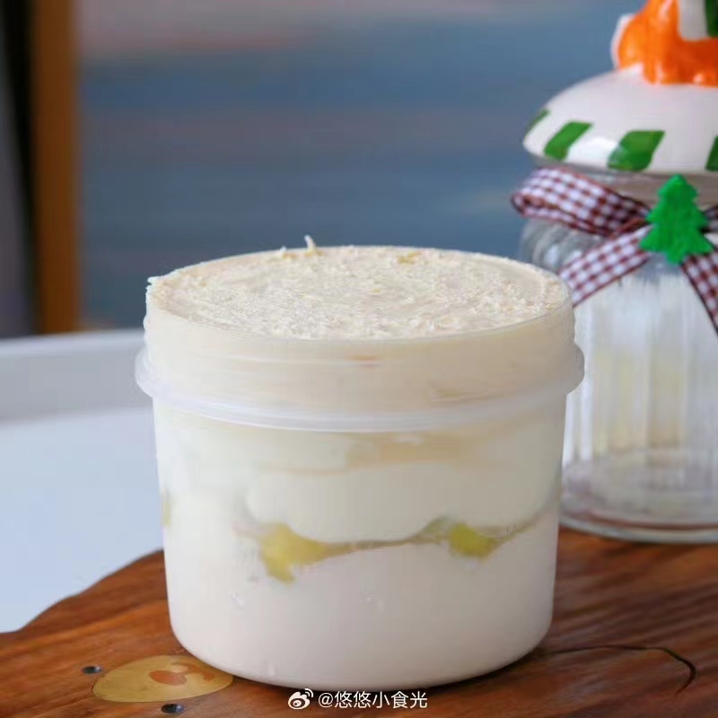 【悠悠小食光】茉莉绿茶蜜瓜罐子 玫珑蜜瓜 水果蛋糕甜品罐 零食/坚果/特产 生日/节日蛋糕 原图主图