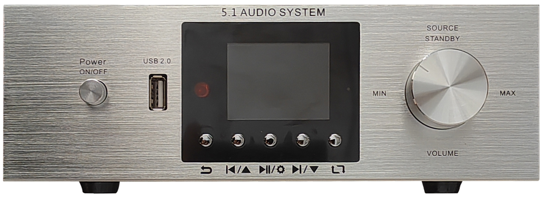 U盘光纤蓝牙AC3DTS杜比环绕5.1声道音频解码器HDMI功放一体机家用