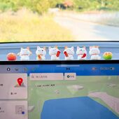 大橘大利招财猫汽车摆件车内饰品车载中控台屏幕装 饰可爱2026新款