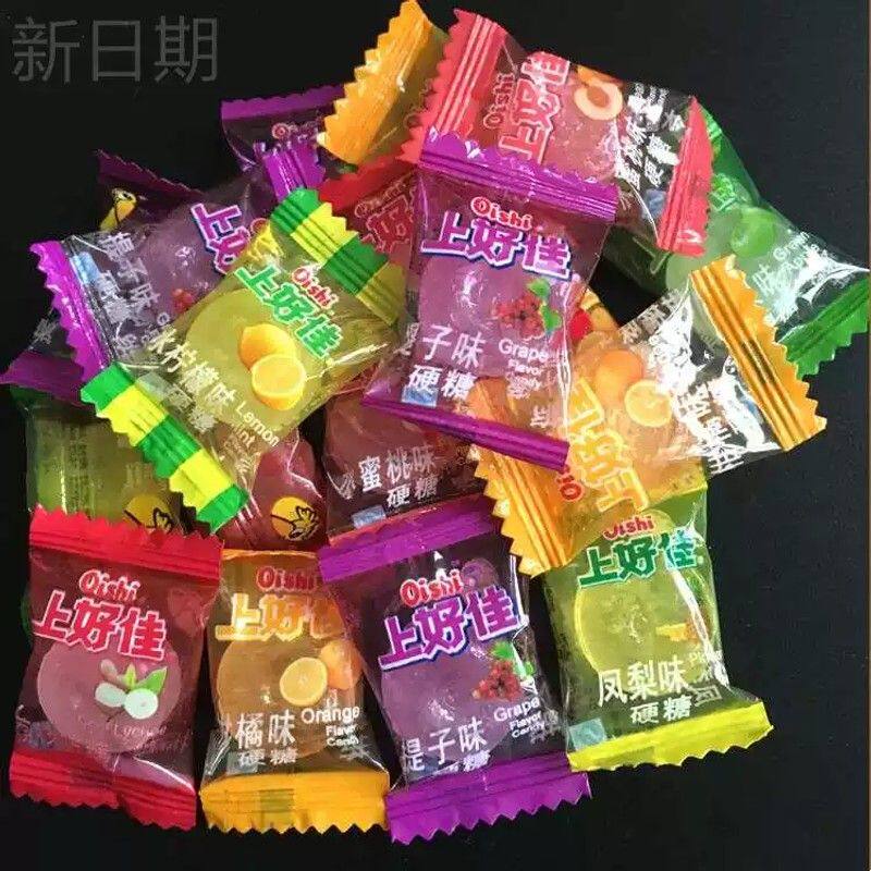 新疆包邮上好佳水果硬糖混合口味1000g喜糖果散装婚庆零食糖年货