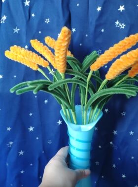 成品 可定制 扭扭棒手工麦穗谷穗五谷丰登岁岁平安花束餐厅摆件