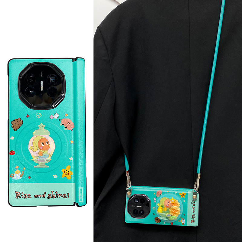 星星糖星星人适用于vivoxfold5手机壳中轴铰链全包防摔外壳xfold5保护套XFOLD5高档折叠屏双中轴皮纹新款