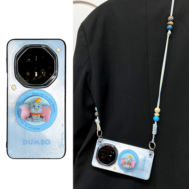 天空小飞象全包防摔适用于华为mate80RS非凡大师手机壳mate70RS保时捷MATE60保护套mate70pro女卡通可爱