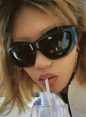 秋冬新款未来感异形曲面宽边太阳眼镜男女街拍遮阳墨镜潮BV1087S