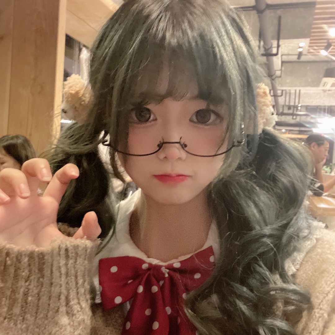 日系软妹下半框眼镜女动漫二次元眼睛框网红cos装饰平光镜洛丽塔