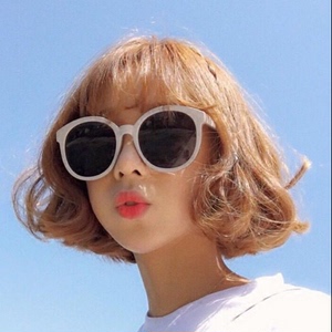 明星款大框圆形墨镜