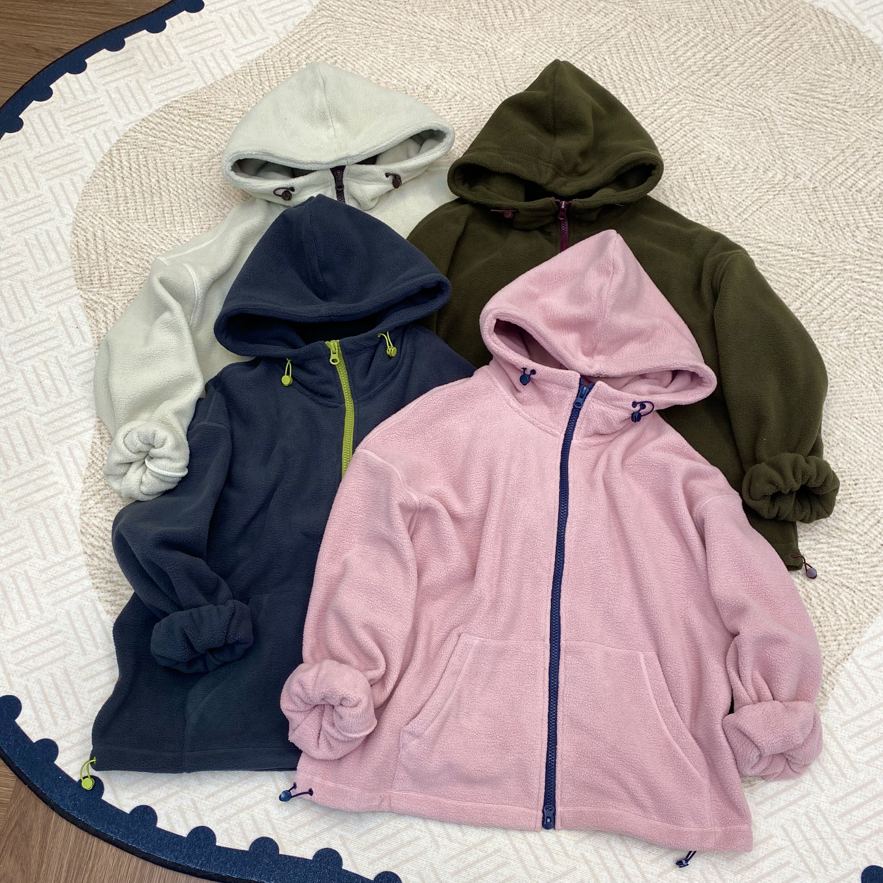 Miss.Z【双面摇粒绒外套】秋冬加厚加绒卫衣休闲宽松上衣#55959