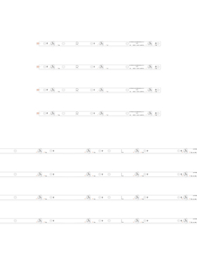 LB-PM3030-GJBBY504X8ABL2 -L-T / -R-T 背光灯条  LC-50LB601U