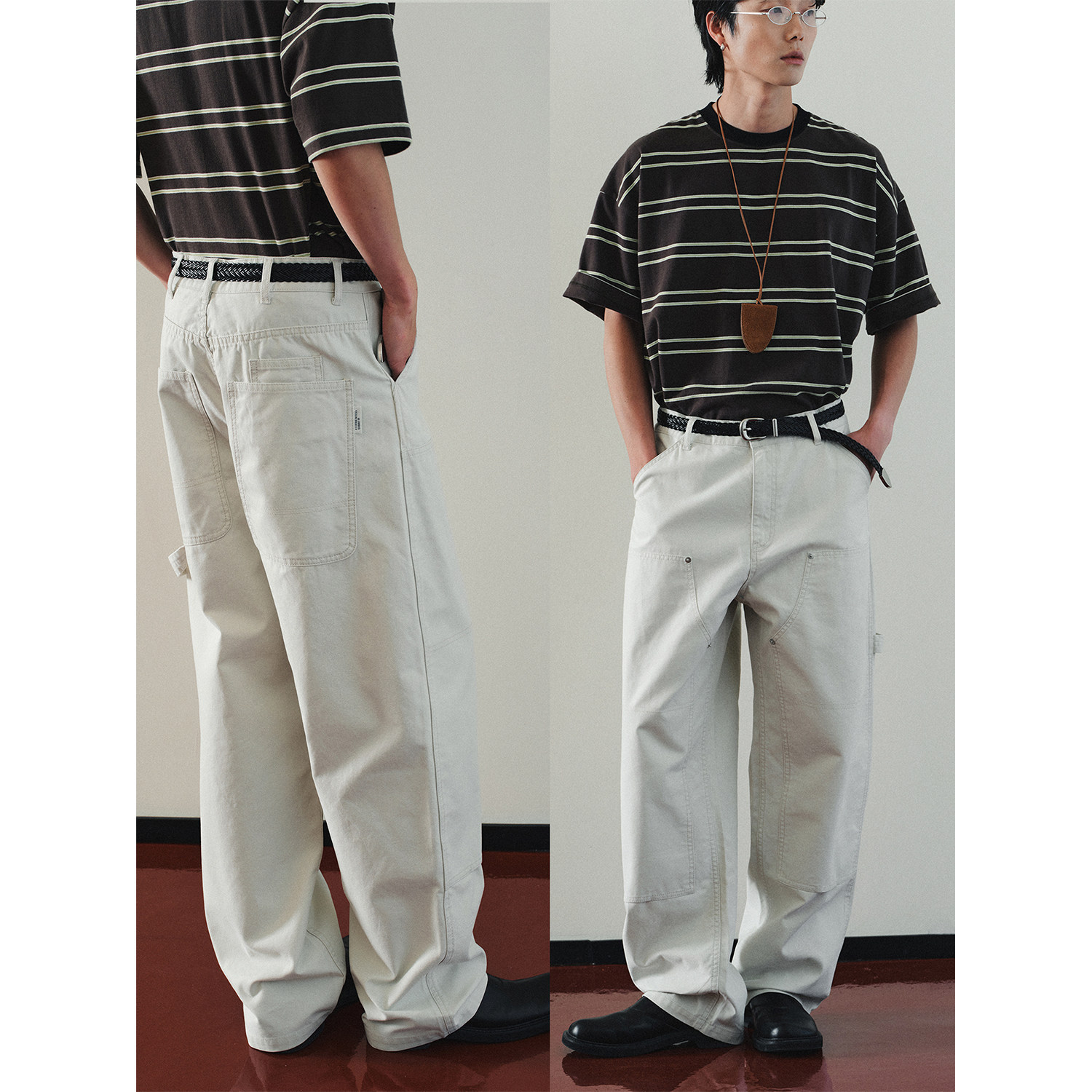 FERMENTEDSHIRT25全棉帆布水洗休闲直筒工装裤休闲裤,男装,休闲裤,淘宝优惠券,粉丝福利购,淘宝优惠卷