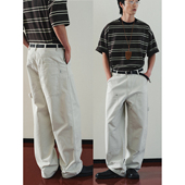 休闲裤 FERMENTEDSHIRT25全棉帆布水洗休闲直筒工装 裤