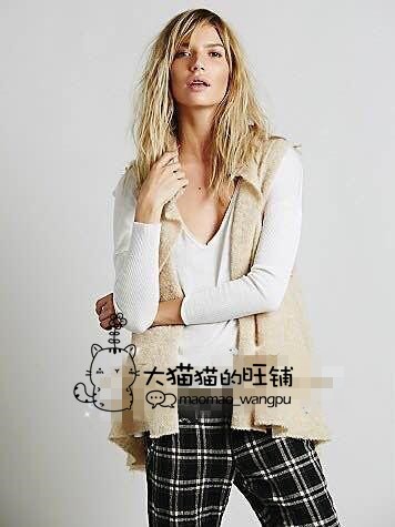 尾原 FP 不规则无袖针织开衫 马甲 配长裙 好搭配 特价回馈 现货