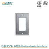 灵天不锈钢面板一位两位三插座开关面板美标美式 美规工业风面板