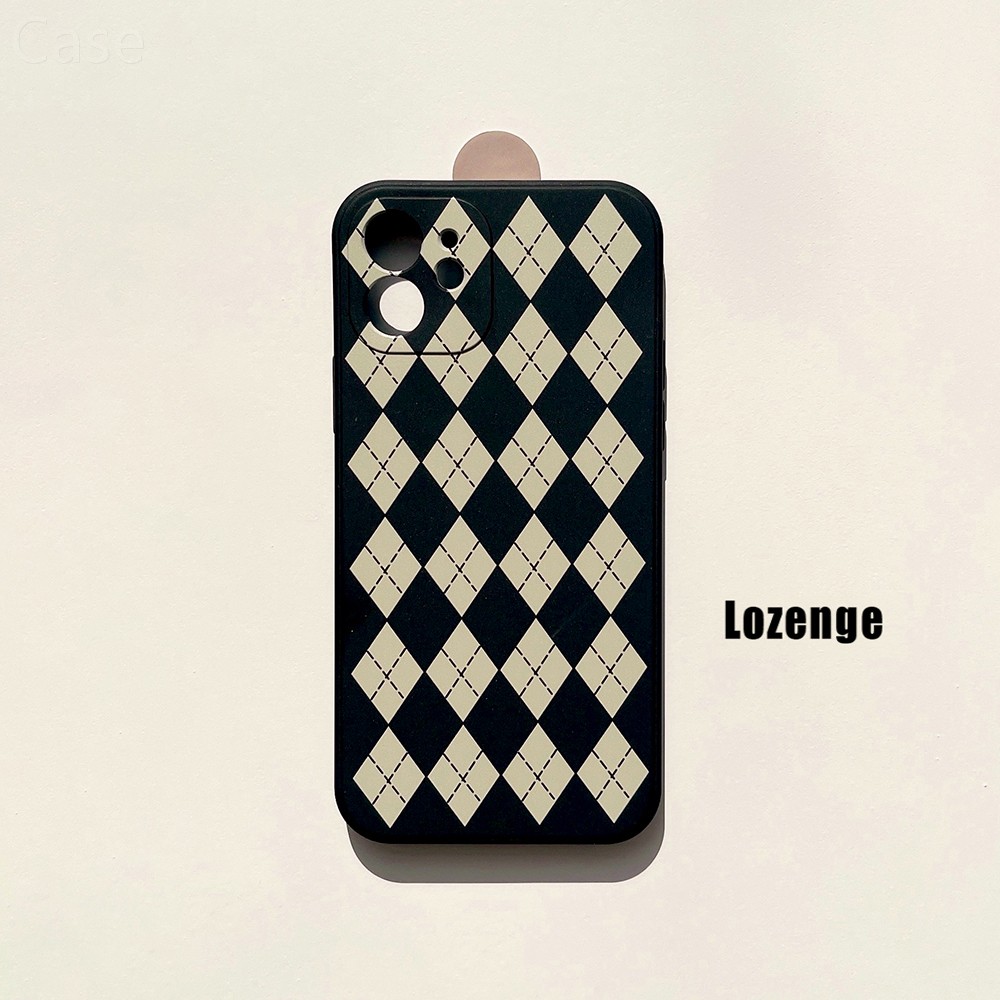 ins复古棋盘格17适用iPhone15promax手机壳16苹果13pro max全包XR/8plus磨砂全包15保护套xs个性简约男女【价