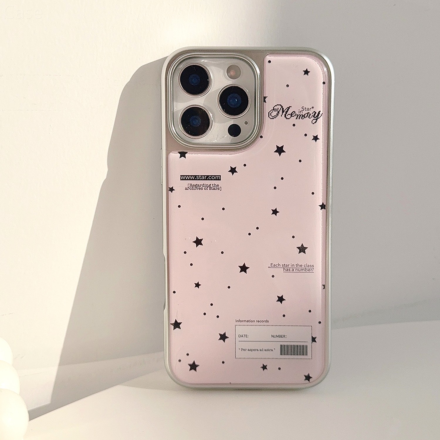 ins少女韩系黑粉色星星适用苹果16promax手机壳iphone17新款15pro女款14电镀滴胶12小众甜酷11全包硬壳冷淡风