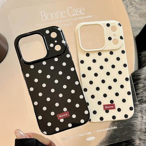 个性波点适用iphone17promax苹果16手机壳15创意14亮面12潮酷13软