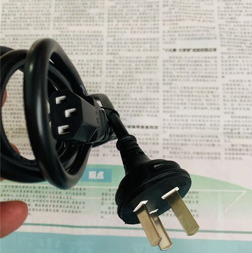 台式主板电源线组装机品字尾台式主机显示器电脑电源线3插包邮