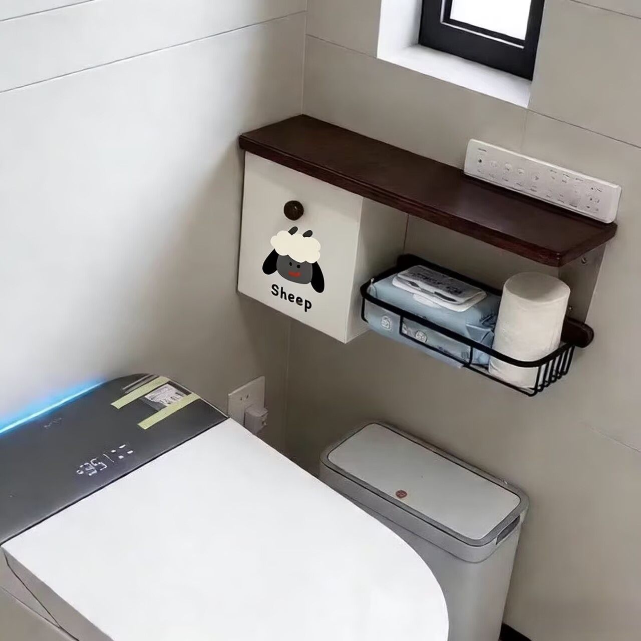 卫生间壁挂置物架纸巾盒厕所厕纸盒姨妈巾收纳盒卫生巾储物柜夹缝,家庭/个人清洁工具,浴室角架/置物架,淘宝优惠券,粉丝福利购,淘宝优惠卷