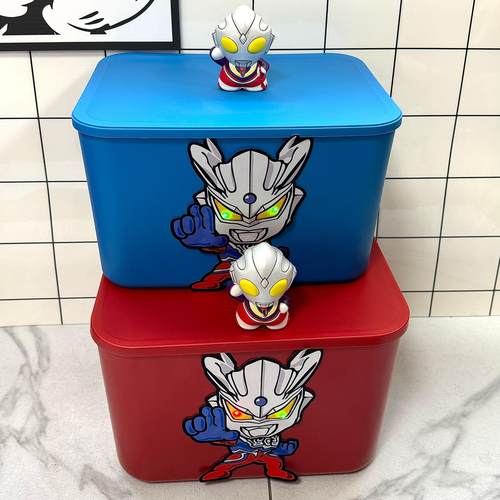 发光奥特曼儿童玩具收纳箱家用