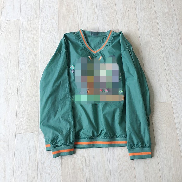 男大童V领宽松套头胶印卡通长袖松紧束边棒球服式15-16岁春秋卫衣